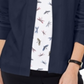 Karen Scott Women's Open-Front Cardigan Blue Size Small