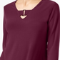Alfani Women's Keyhole High-Low Top Red Size X-Large