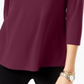 Alfani Women's Keyhole High-Low Top Red Size X-Large