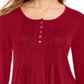Style & Co Women's Pintuck Top Red Size Petite XL