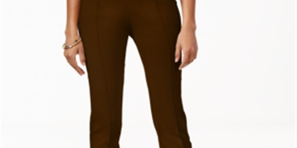 Style & Co Women's Pull on Skinny Pants Brown Size Petite S