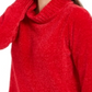 Karen Scott Women's Chenille Mock-Neck Sweater Red Size Large