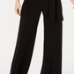 Connected Apparel Women's  Embellished Sleeveless Cowl Neck Evening Jumpsuit Black Size 12