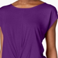 INC International Concepts Women's Twist Front Pullover Blouse Purple Size Small