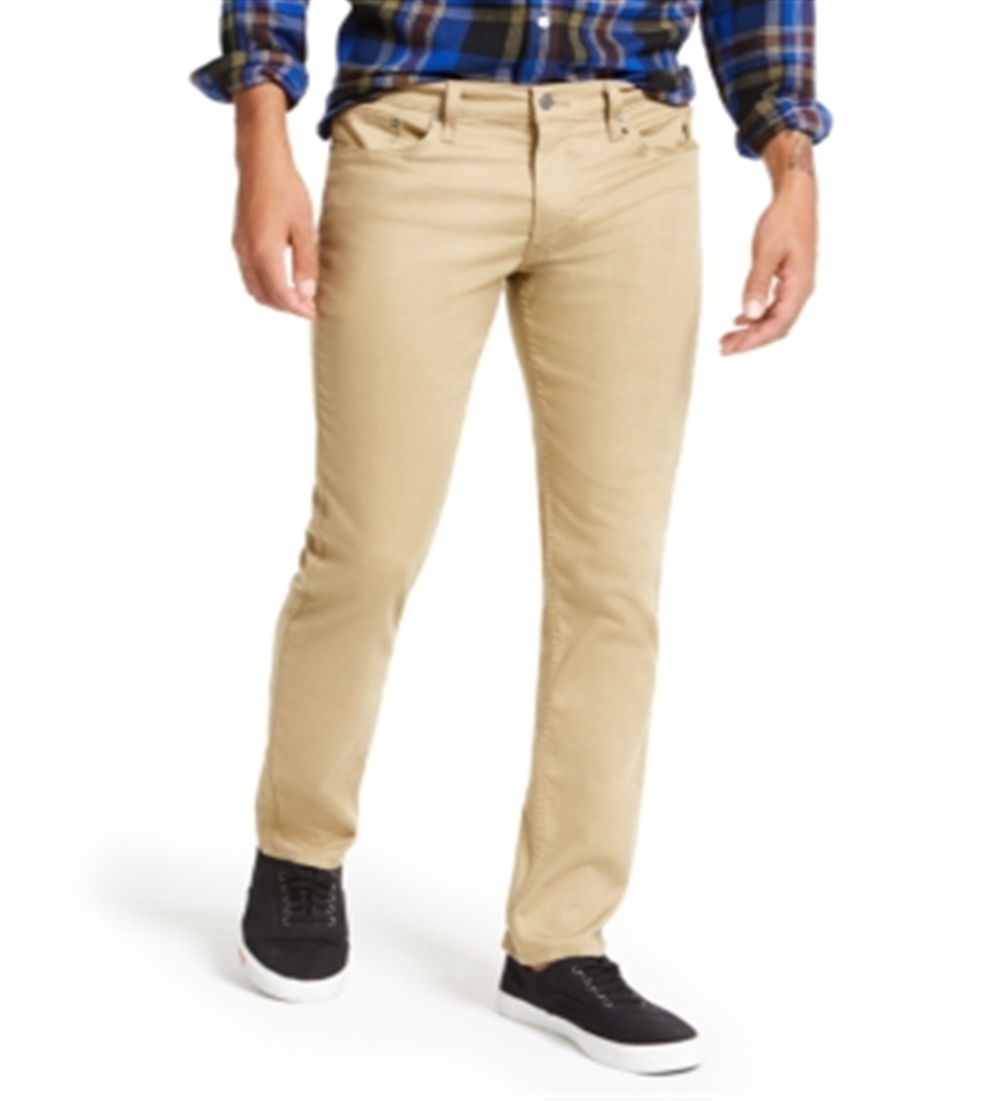 Levi's Men's 511 Slim Fit Flannel Pants Brown Size 36X34
