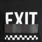 Ideology Men's T-Shirt Black Size XL Graphic Tee Exit Printed Checkered Black Size XL