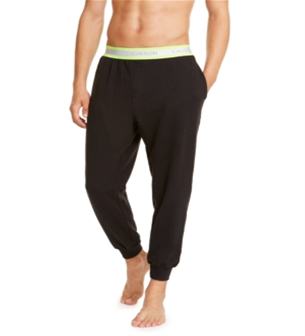 Calvin Klein Men's Neon Tape Joggers Black Size X-Large
