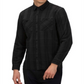 Hurley Men's Hendrick Flannel Long Sleeve Shirt Black Size Medium