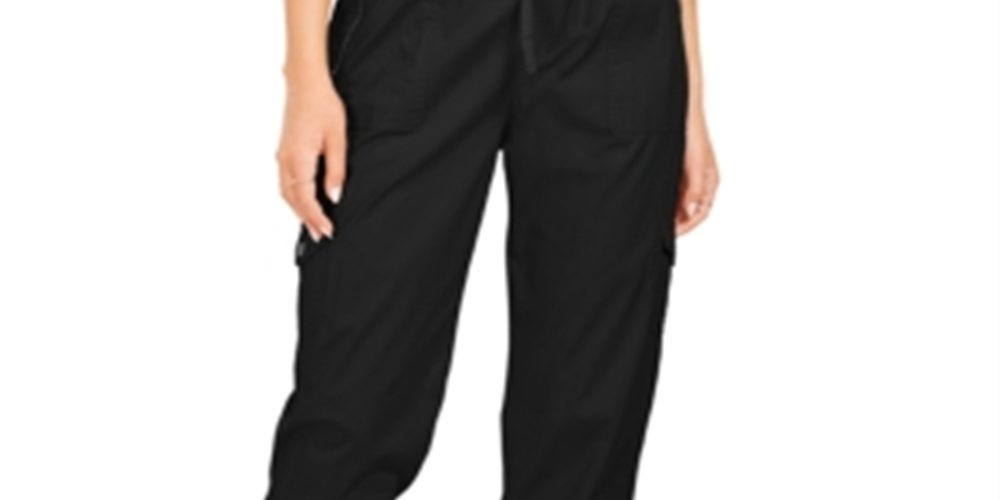 Style & Co Women's Zip Pocket Joggers Black Size Small
