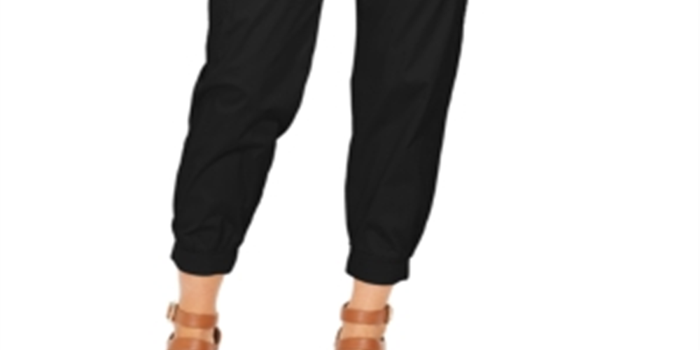 Style & Co Women's Zip Pocket Joggers Black Size Small