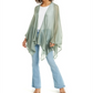 INC International Concepts Women's Knit Ruana Green Size Regular