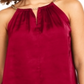Thalia Sodi Women's Embellished Solid Halter Tank Top Red Size XX-Large