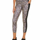 Ideology Women's Animal Print Fitness Athletic Leggings Black Size XL