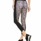 Ideology Women's Animal Print Fitness Athletic Leggings Black Size XL