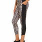 Ideology Women's Animal Print Fitness Athletic Leggings Black Size XL
