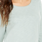Style & Co Women's Long Sleeve Crewneck Top Green Size Medium