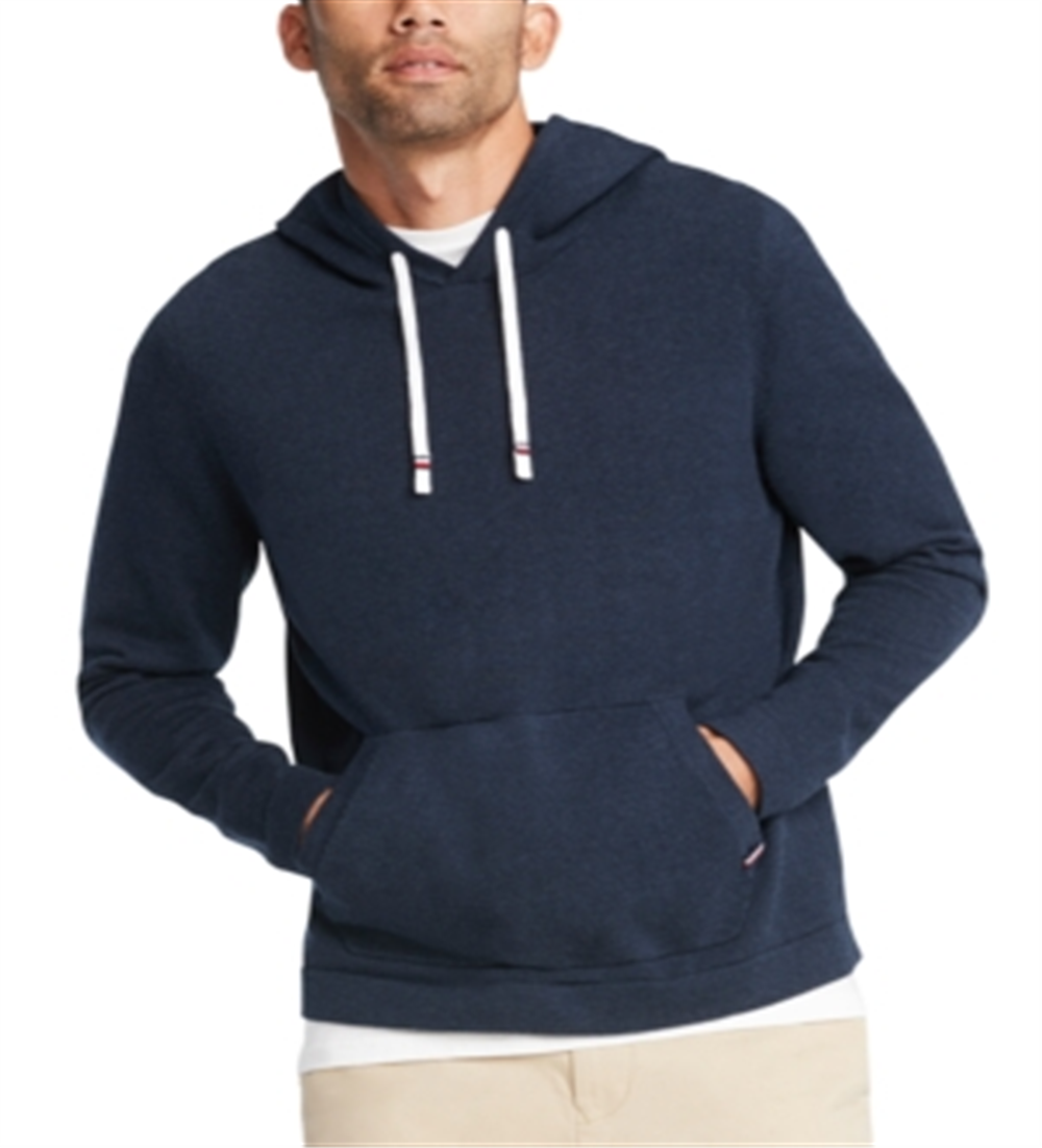 Tommy Hilfiger Men's Logo Graphic Long Sleeve Classic Fit Button Down Cotton Sweater Blue Size S/P