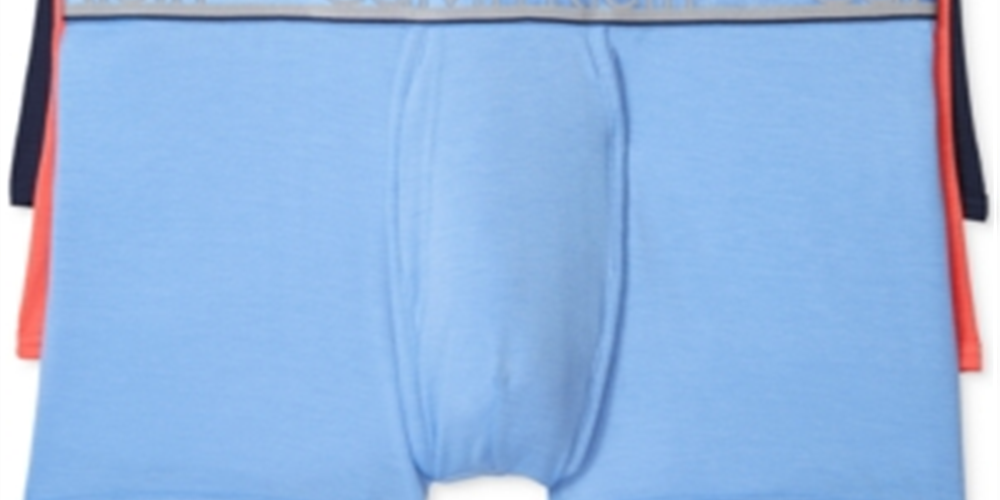 Calvin Klein Men's Comfort Microfiber 3 Pack Trunk Blue Size Medium