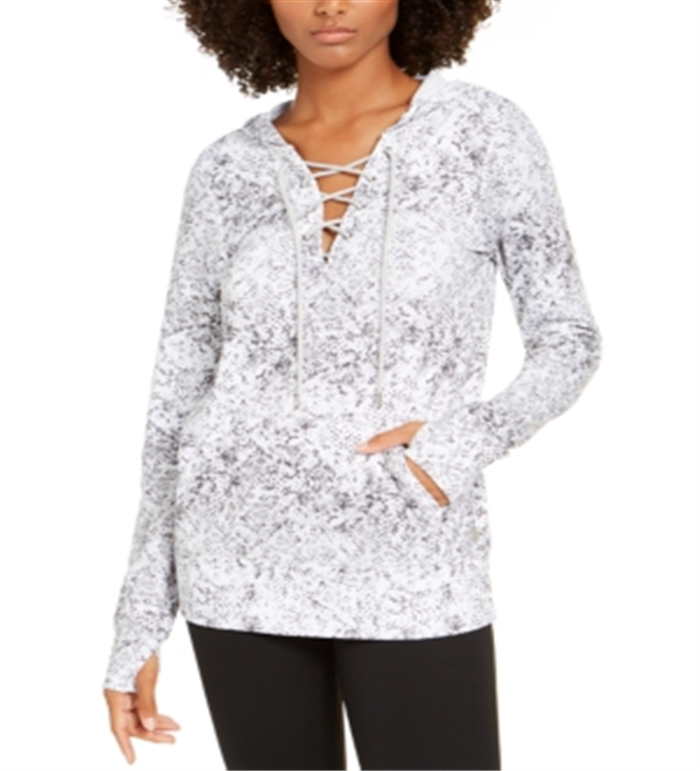 Ideology Women's Fitness Funning Pullover Top White Size Medium