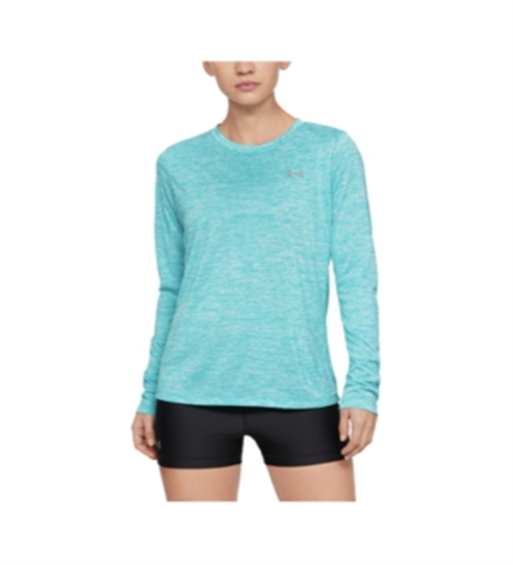 Under Armour Women's Tech Twist Long Sleeve Crew Shirt Blue Size Small