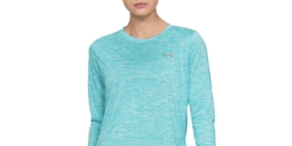 Under Armour Women's Tech Twist Long Sleeve Crew Shirt Blue Size Small