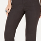 Style & Co Women's Tummy Control Straight Leg Fashion Jeans Dark Grey Size 8