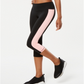 Ideology Women's Colorblocked Cropped Leggings Purple Size Medium