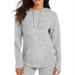 Ideology Women's Long Sleeve Hooded Sweater Gray Size XX-Large