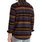 American Rag Men's Fay Stripe Flannel Shirt Black Size Small
