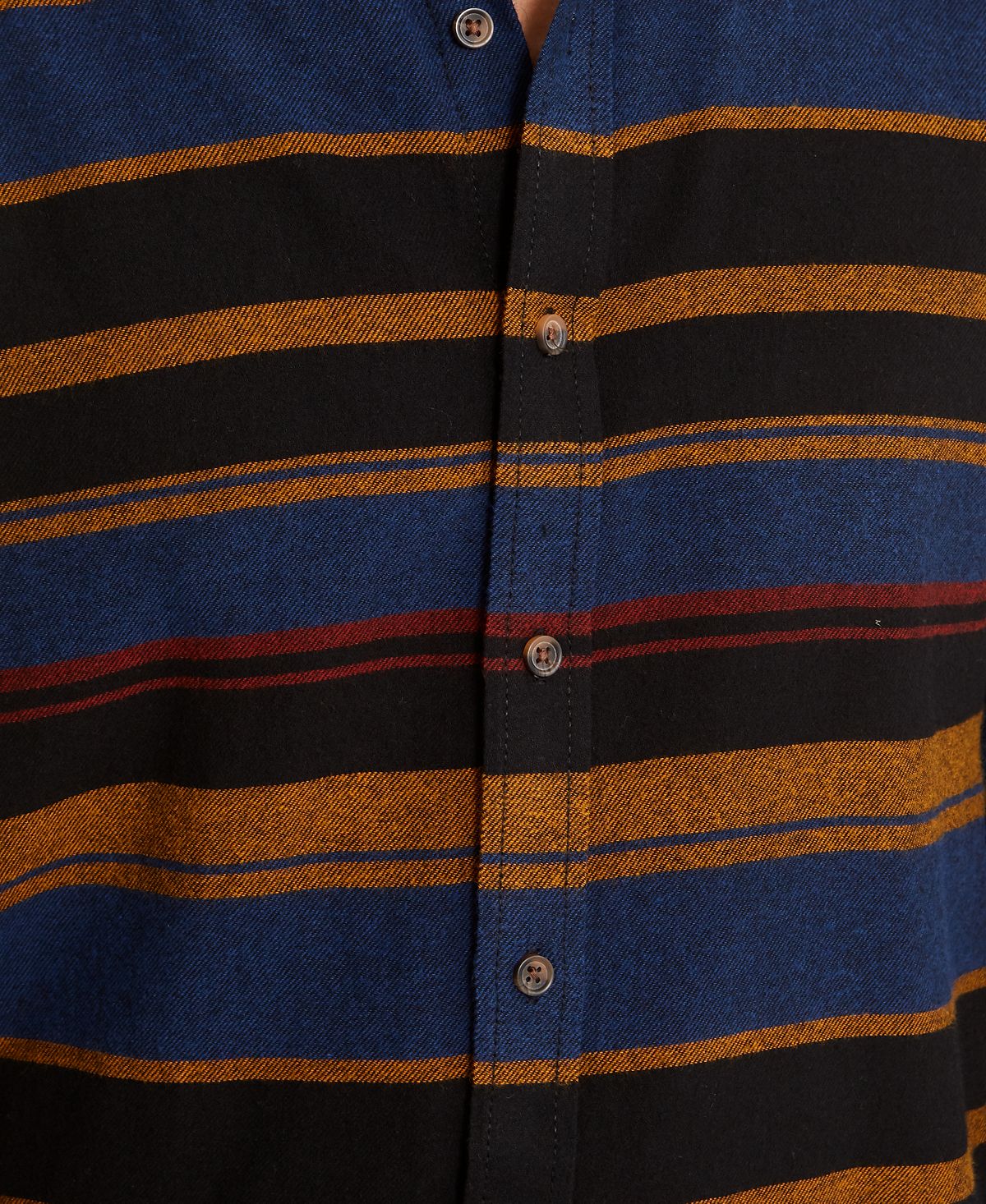 American Rag Men's Fay Stripe Flannel Shirt Black Size Small