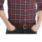 Tommy Hilfiger Men's Plaid Cotton Button Down Shirt Purple Size S