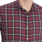 Tommy Hilfiger Men's Plaid Cotton Button Down Shirt Purple Size S