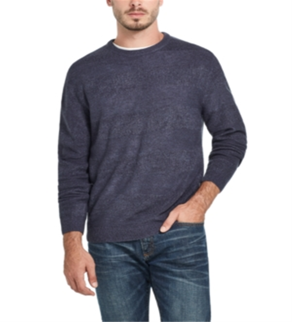 Weatherproof Vintage Men's Soft Touch Striped Sweater Blue Size Large