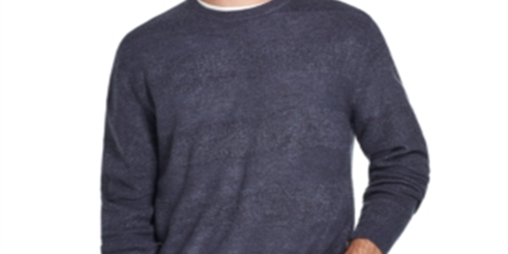 Weatherproof Vintage Men's Soft Touch Striped Sweater Blue Size Large
