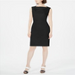 Calvin Klein Women's Sleeveless Knee Length Sheath Dress Black Size 4
