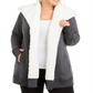 Ideology Women's Fleece Lined Jacket Gray Size 1X