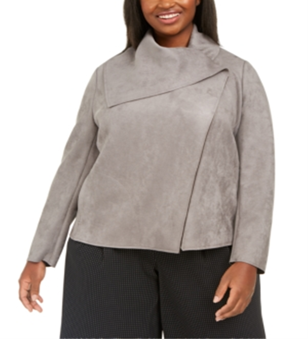 Anne Klein Women's Wrap Jacket Black Size 1X