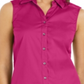 Charter Club Women's Button Front Top Pink Size 4