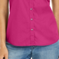 Charter Club Women's Button Front Top Pink Size 4