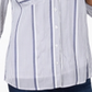 INC International Concepts Women's Striped Flap Pocket Shirt Blue Size X-Small