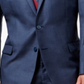 Calvin Klein Men's Wool Slim Fit Two Button Suit Jacket Blue Size 44