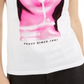 Guess Women's Heart Breaker Cotton Graphic T-Shirt White Size Large