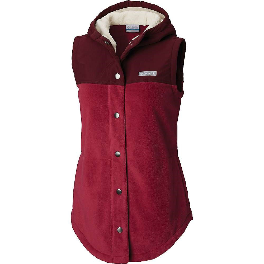 Columbia Women's Benton Springs Overlay Fleece Vest Purple Size Small
