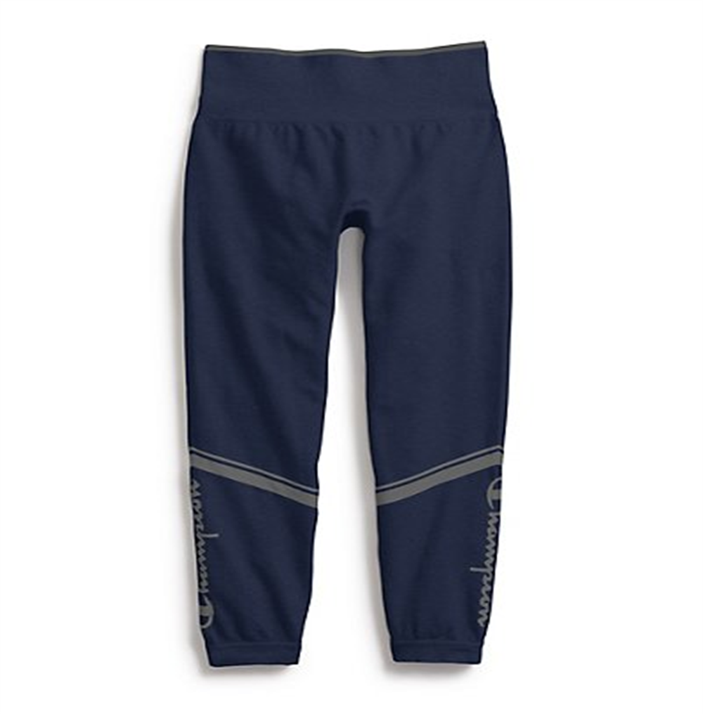 Champion Women's Chevron Sweatshirt Tights Pants Blue Size Large