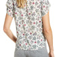 Lucky Brand Women's Printed Tulip Sleeve Top White Size XL