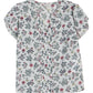 Lucky Brand Women's Printed Tulip Sleeve Top White Size XL