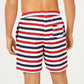 Club Room Men's Quick Dry Horizontal Stripe Twill Swim Trunks Blue Size XX-Large