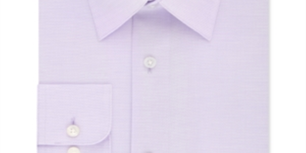 Calvin Klein Men's Steel Classic Regular Non Iron Stretch Performance Dress Shirt Gray Size 14.5X32-33