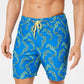 Club Room Men's Seahorse Quick Dry Swim Trunks Blue Size Large