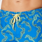 Club Room Men's Seahorse Quick Dry Swim Trunks Blue Size Large